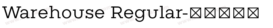 Warehouse Regular字体转换